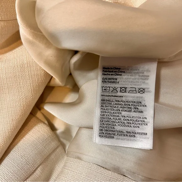 H&M Cream Mini Dress with Short Sleeves - Size XS - Picture 10 of 10